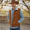 Chaleco vaquero con borrega