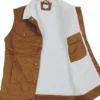 Chaleco vaquero con borrega