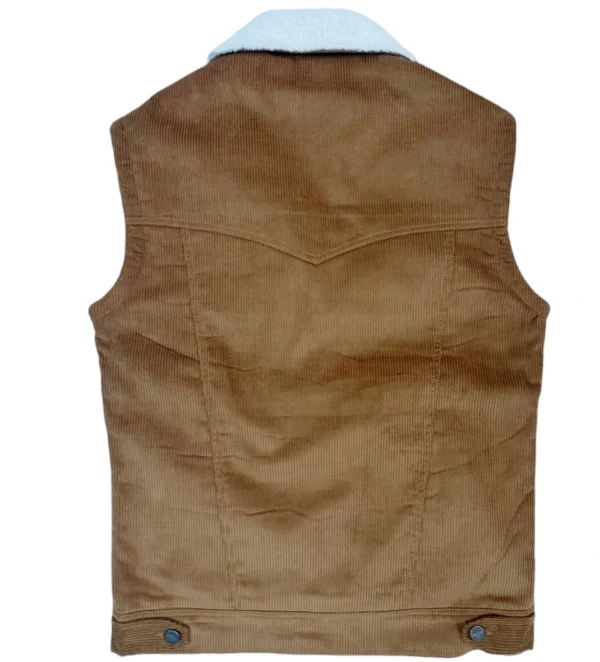 Chaleco vaquero con borrega