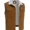 Chaleco vaquero con borrega