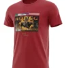 playera 8 sec frente playera vaquera Para hombre color rojo con estampado de monta 8 segundos