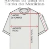 tabla de medidas playera vaquera hombre