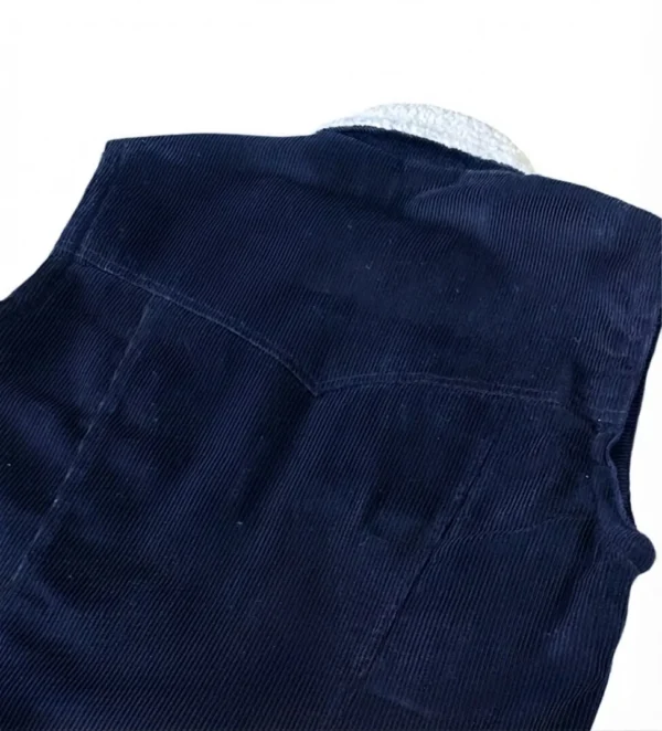 chaleco azul espalda