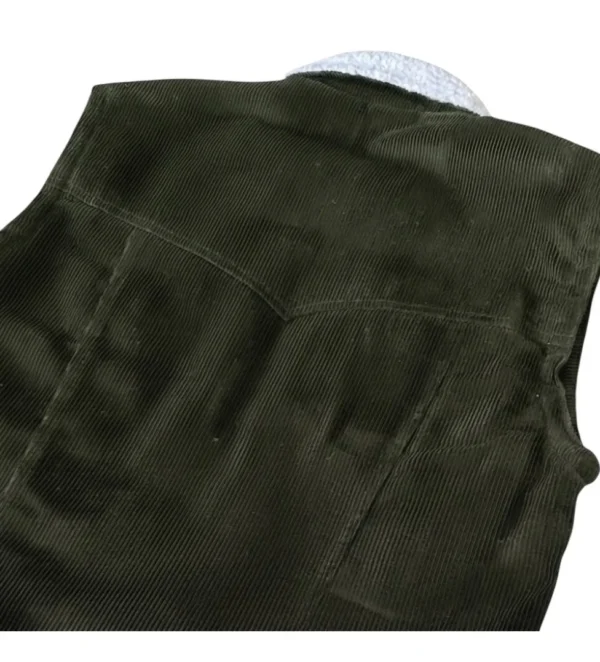 chaleco verde olivo espalda