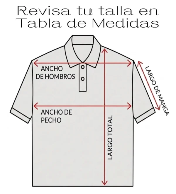tabla de medidas polos