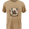 Playera Rodeo americano color kaki manga corta