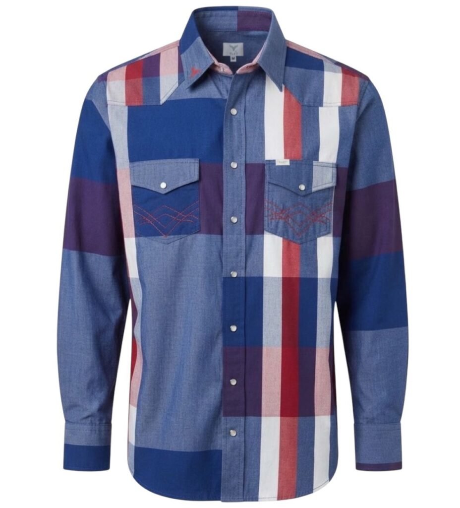 camisa tipo patchwork colores USA