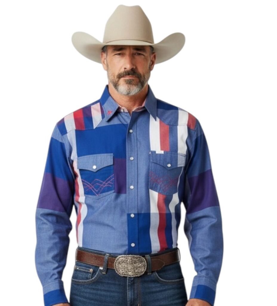 camisa tipo patchwork colores usa