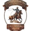 estampado calf roping