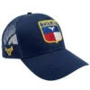 gorra vaquera hombre en color azul marino con bordado del escudo de texas