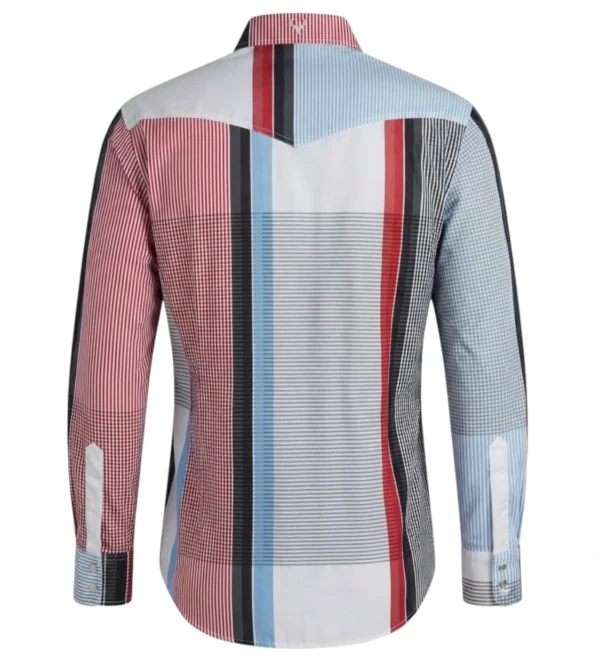 camisa vaquera vista de la parte trasera
