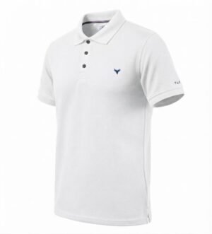 playera polo hombre blanca