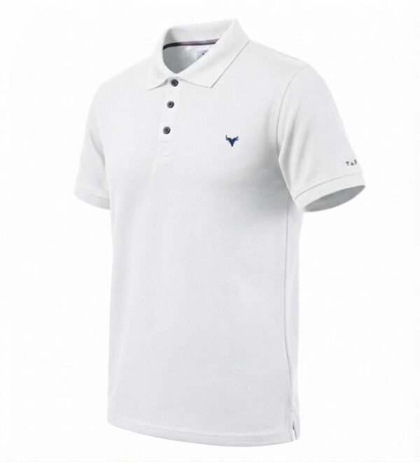 playera polo hombre blanca