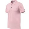 polo vaquera para hombre color rosa, manga corta