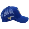 vista lateral gorra azul rey texas