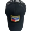 vista superior gorra negra texas