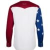 vista trasera de la camisa Camisa Vaquera USA