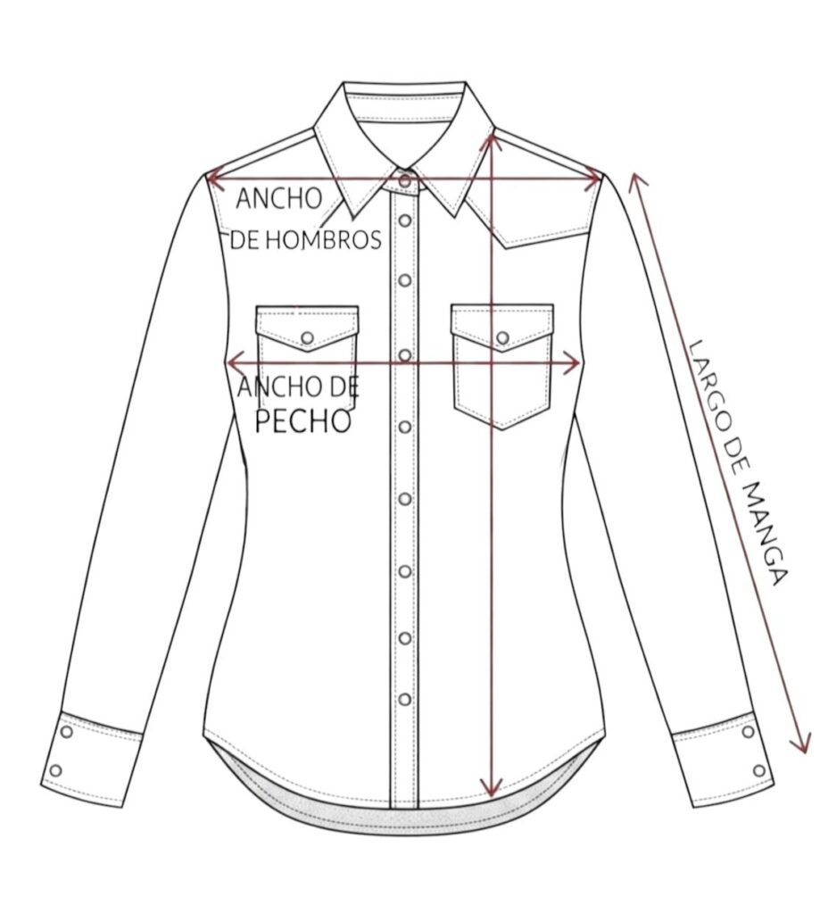 tabla de medidas blusa